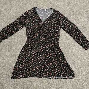 American Eagle Floral Long Sleeve Mini-Dress